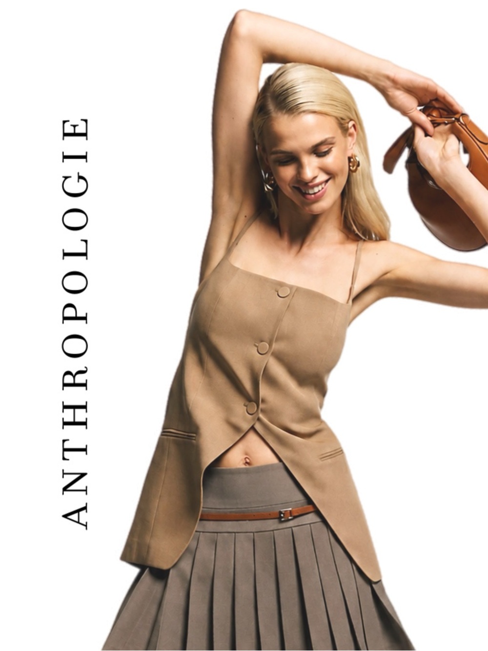 Anthropologie Mare Mare Square-Neck Vest